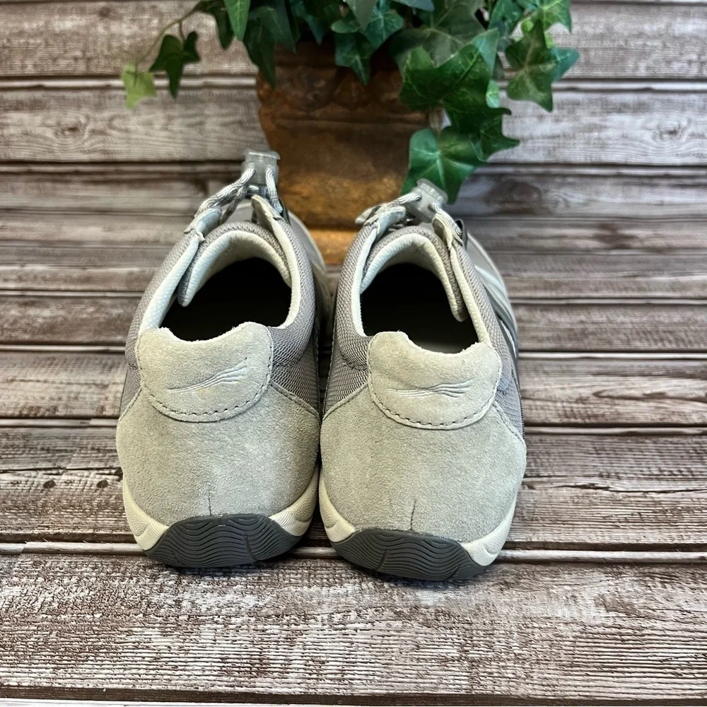 Dansko Henriette Gray Tan Suede Leather Sneaker Size 38 - Picture 10 of 13